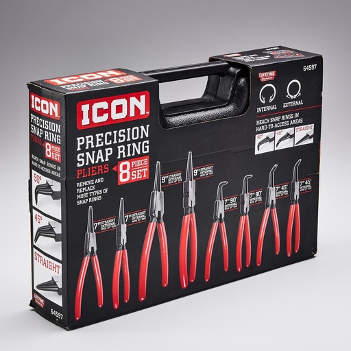 ICON Precision Snap Ring Pliers, 8 Piece